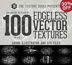 100个矢量的斑驳纹理：Edgeless Vector Textures